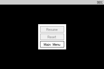 Screenshot: In-game menu